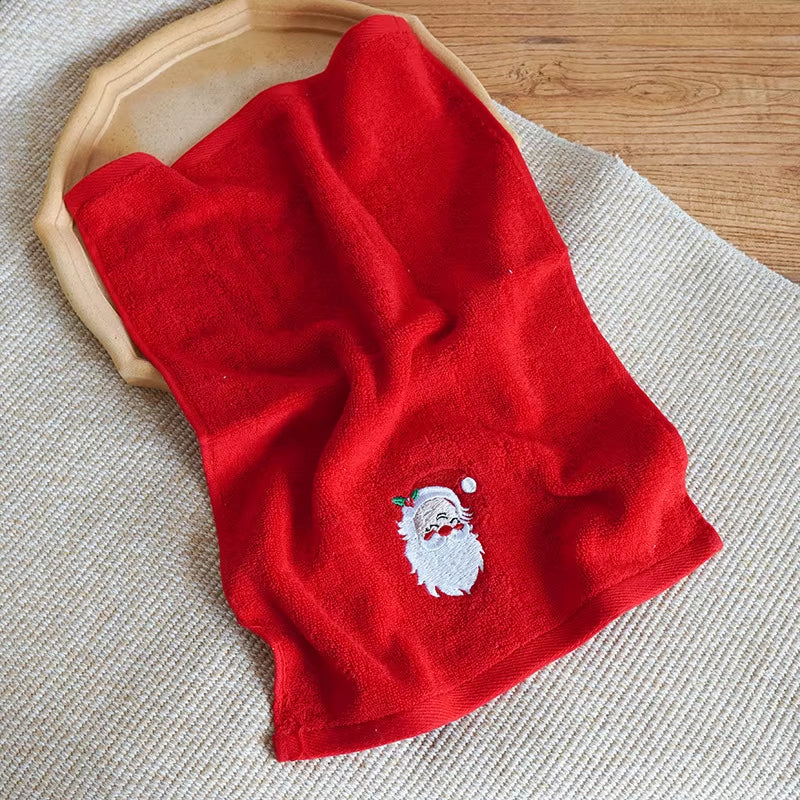 Pure Cotton Christmas Towel, Gift Box Gift Towel Santa Creative Gift Set Children'S Face Towel Towels Bathroom