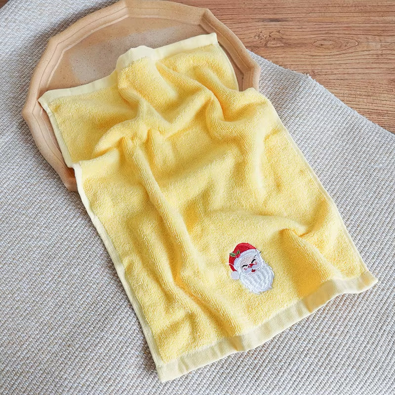 Pure Cotton Christmas Towel, Gift Box Gift Towel Santa Creative Gift Set Children'S Face Towel Towels Bathroom